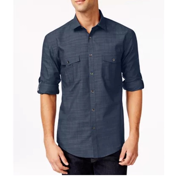 NWOT Blue button down - Picture 1 of 7